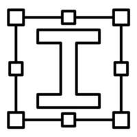 icône de vecteur de texte