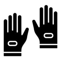 icône de vecteur de gants de cyclisme