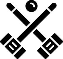 illustration de conception d'icône de vecteur de croquet