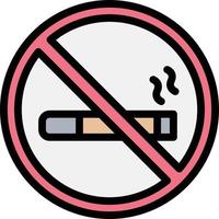 illustration de conception d'icône vectorielle non fumeur vecteur