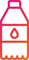 illustration de conception d'icône de vecteur de bouteille d'eau