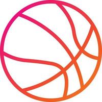 illustration de conception d'icône de vecteur de basket-ball