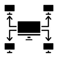 icône de vecteur de mise en réseau