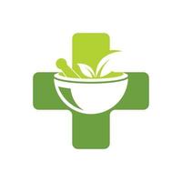 illustration vectorielle de l'icône du logo de la pharmacie vecteur