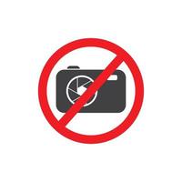 interdiction caméra signe vecteur illustration