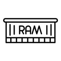 RAM Mémoire vecteur icône