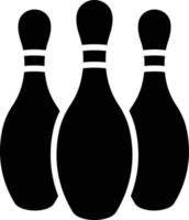 illustration de conception d'icône de vecteur de quilles de bowling