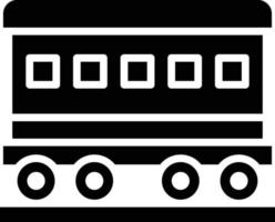 illustration de conception d'icône de vecteur de wagon