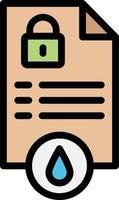 illustration de conception d'icône de vecteur de fuite de données