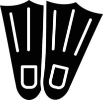 illustration de conception d'icône de vecteur d'ailettes