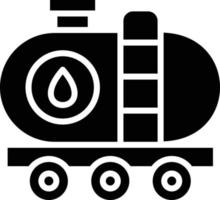 illustration de conception d'icône de vecteur de wagon-citerne