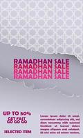 50 de ramadhan vente bannière avec Facile élégant rose islamique ornement eps dix vecteur