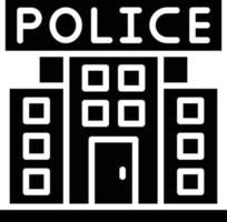 illustration de conception d'icône de vecteur de poste de police