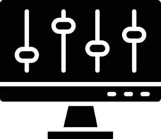 illustration de conception d'icône de vecteur de contrôle de volume