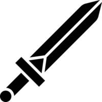 illustration de conception d'icône de vecteur d'épée