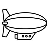 icône de vecteur de zeppelin