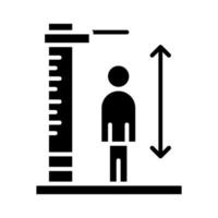 la taille vérifier vecteur icône