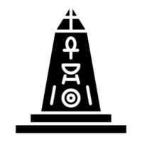 icône de vecteur d'obélisque