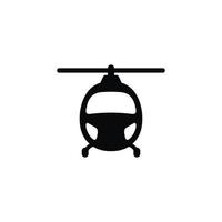 hélicoptère icône isolé sur blanc Contexte vecteur