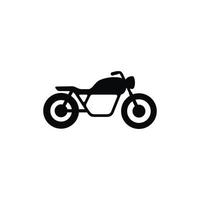moto icône isolé sur blanc Contexte vecteur