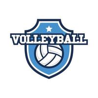 volley-ball club logo conception vecteur