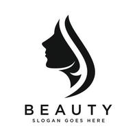 beauté, salon, spa logo conception vecteur