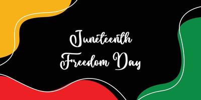 juneteenth thème abstrait arrière-plan, liberté jour, annuel vacances. vecteur conception pour bannières, salutation cartes, affiches.