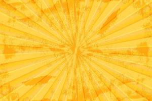 Jaune sunburst grunge des rayons Contexte texture, vecteur illustration