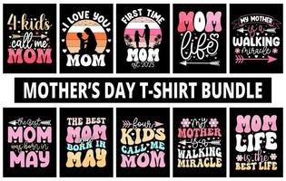 de la mère journée T-shirt empaqueter, les mères journée T-shirt vecteur ensemble, content les mères journée T-shirt ensemble, de la mère journée élément vecteur, caractères maman T-shirt, maman t chemise, décoratif maman T-shirt
