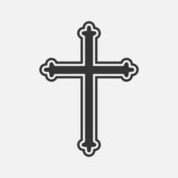 symbole de Christian ou catholique foi. traverser icône. vecteur illustration sur blanc Contexte