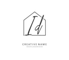 id initiale lettre écriture et Signature logo. une concept écriture initiale logo avec modèle élément. vecteur
