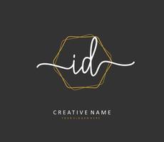 id initiale lettre écriture et Signature logo. une concept écriture initiale logo avec modèle élément. vecteur