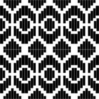 noir et blanc classique abstrait texture géométrique ligne textile fond d'écran Contexte vecteur