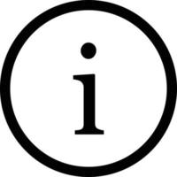 information icône sur une blanc Contexte . Info et FAQ icône symbole vecteur