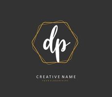 dp initiale lettre écriture et Signature logo. une concept écriture initiale logo avec modèle élément. vecteur