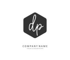 dp initiale lettre écriture et Signature logo. une concept écriture initiale logo avec modèle élément. vecteur