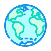 atlantique océan carte Couleur icône vecteur illustration