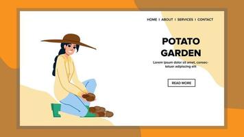 Patate jardin vecteur