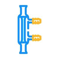 l'eau condenseur chimique verrerie laboratoire Couleur icône vecteur illustration