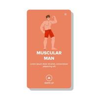 musclé homme vecteur