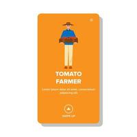 tomate agriculteur vecteur