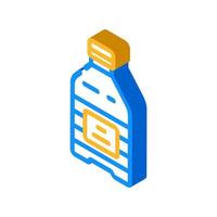 minéral l'eau Plastique bouteille isométrique icône vecteur illustration
