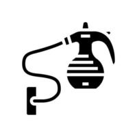 vapeur nettoyeur Accueil accessoire glyphe icône vecteur illustration