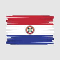 vecteur de brosse drapeau paraguay