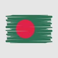 vecteur de brosse drapeau bangladesh