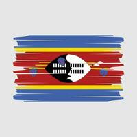 vecteur de brosse drapeau swaziland