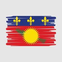 vecteur de brosse drapeau guadeloupe