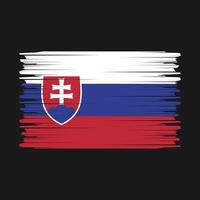 vecteur de brosse drapeau slovaquie