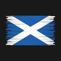 vecteur de brosse drapeau ecosse