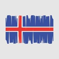 vecteur de drapeau de l'islande